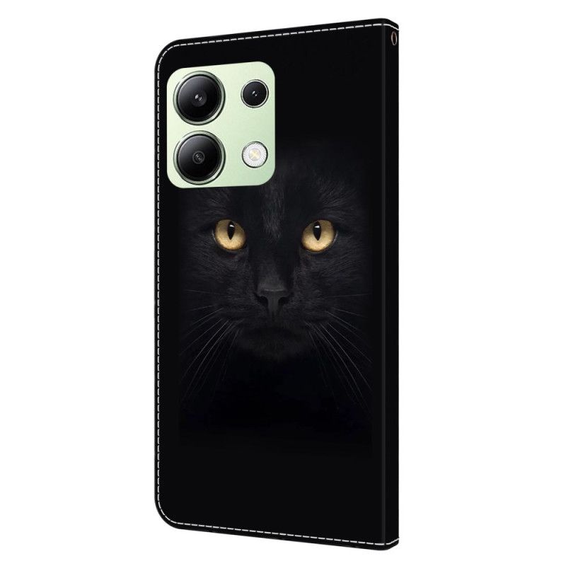 Kožený Kryt Xiaomi Redmi Note 13 4g Černá Kočka