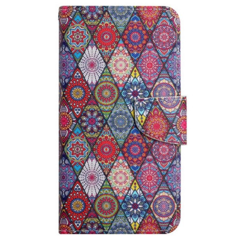 Kožený Kryt Xiaomi Redmi Note 13 4g Lanyard Kaleidoskop