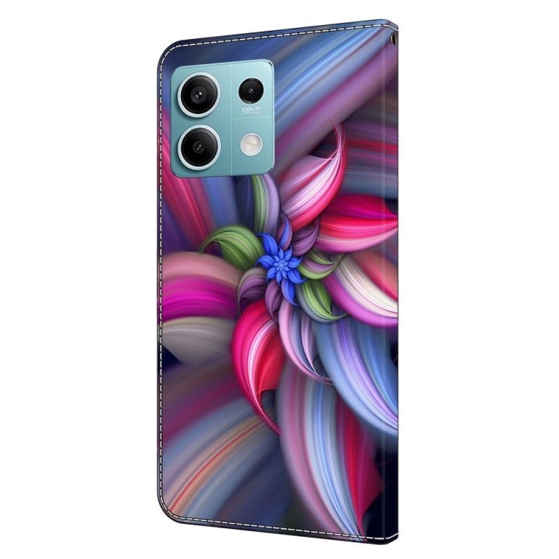 Kožený Kryt Xiaomi Redmi Note 13 5g Barevné Květiny