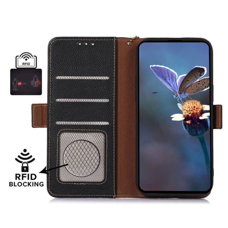 Kožený Kryt Xiaomi Redmi Note 13 Pro 4g Litchi Leather Rfid Technologie