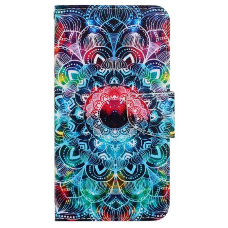 Kožený Kryt Xiaomi Redmi Note 13 Pro 4g Mandala S Popruhem