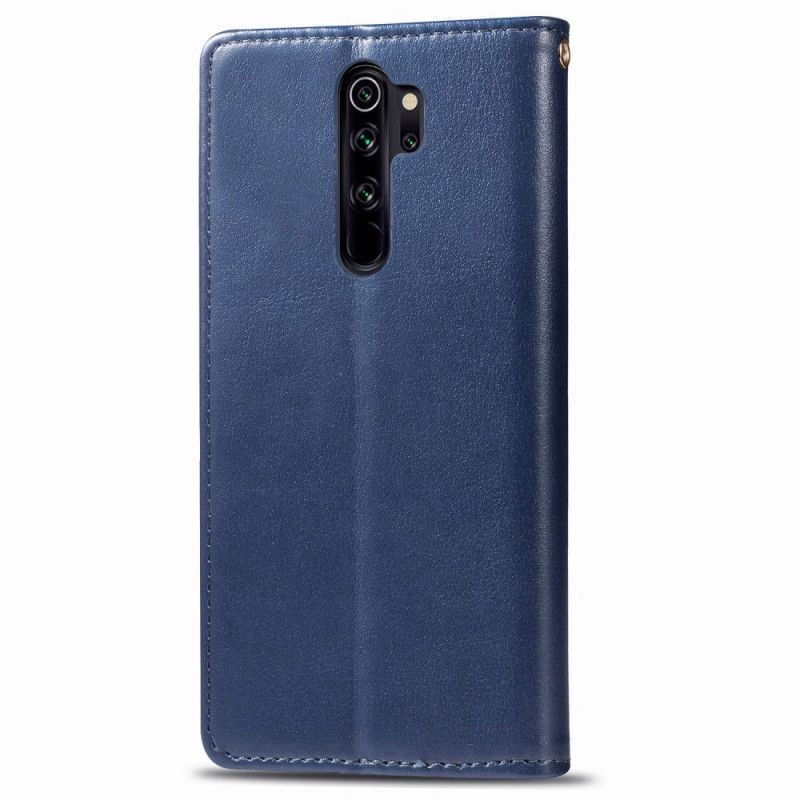 Kožený Kryt Xiaomi Redmi Note 8 Pro Umělá Kůže A Vintage Spona