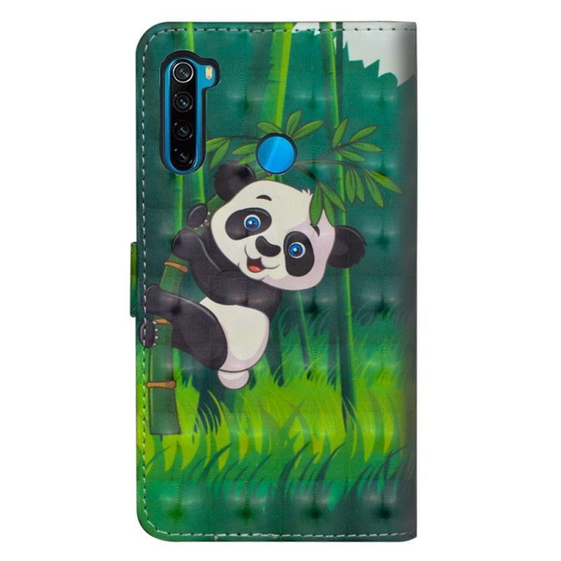 Kožený Kryt Xiaomi Redmi Note 8t Panda A Bambus