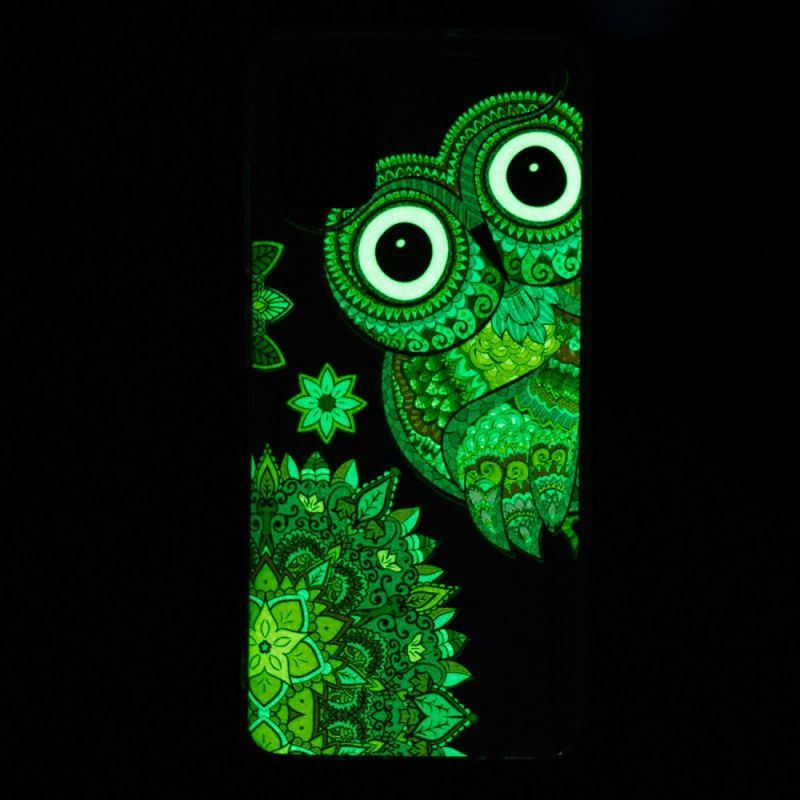 Kryt Na Xiaomi Mi 10 Lite Fluorescenční Mandala Sova