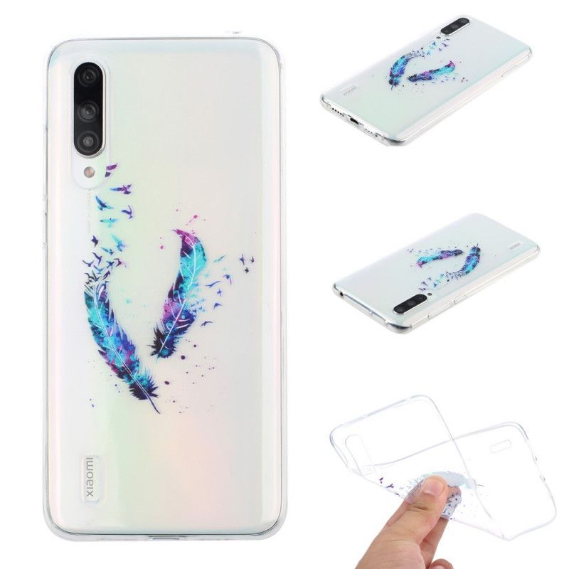 Kryt Na Xiaomi Mi 9 Lite Průhledné Peří