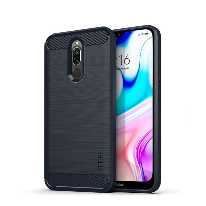 Kryt Na Xiaomi Redmi 8 Mofi Kartáčované Uhlíkové Vlákno