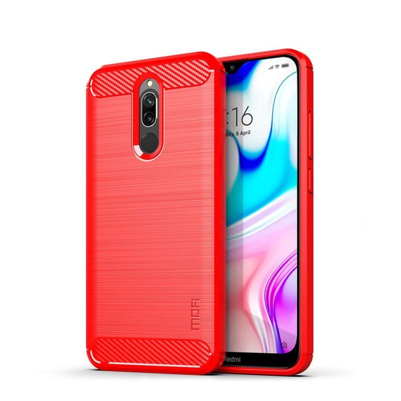 Kryt Na Xiaomi Redmi 8 Mofi Kartáčované Uhlíkové Vlákno