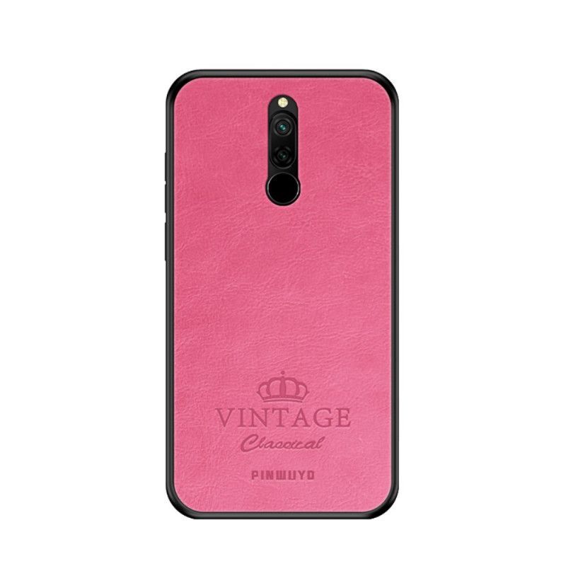 Kryt Na Xiaomi Redmi 8 Pinwuyo Vintage Kožený Efekt