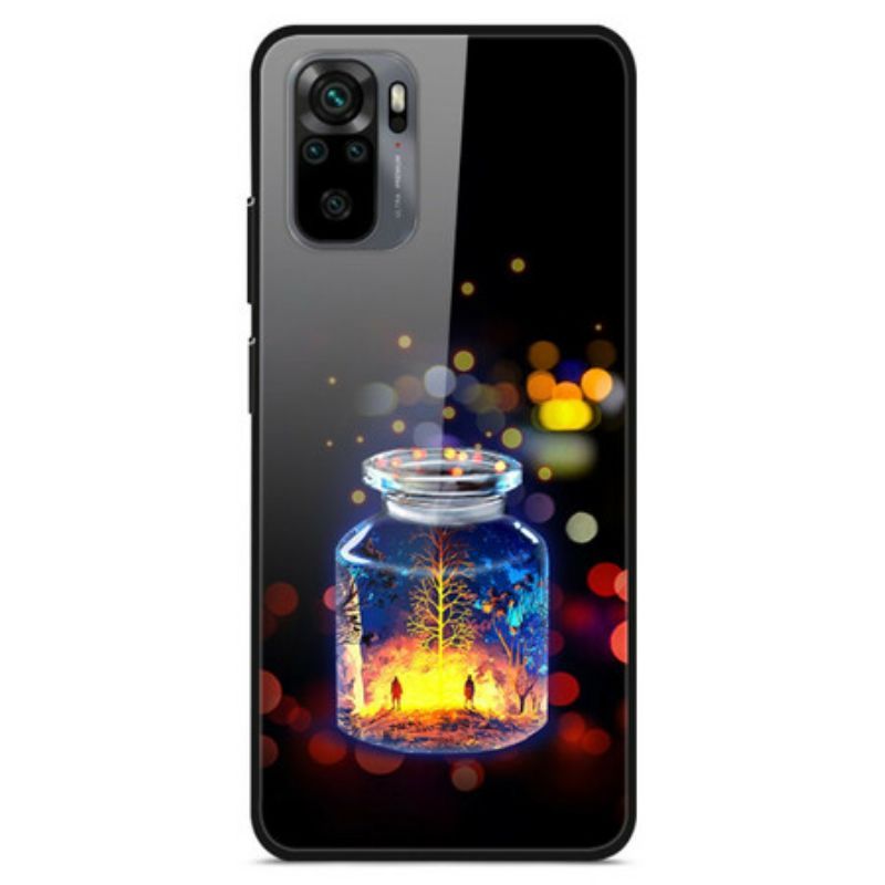 Kryt Na Xiaomi Redmi Note 10 / 10S Láhev Na Přání Z Tvrzeného Skla