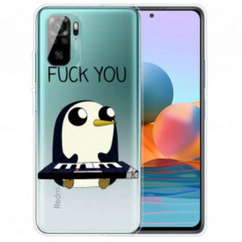 Kryt Na Xiaomi Redmi Note 10 / 10S Penguin Fuck You