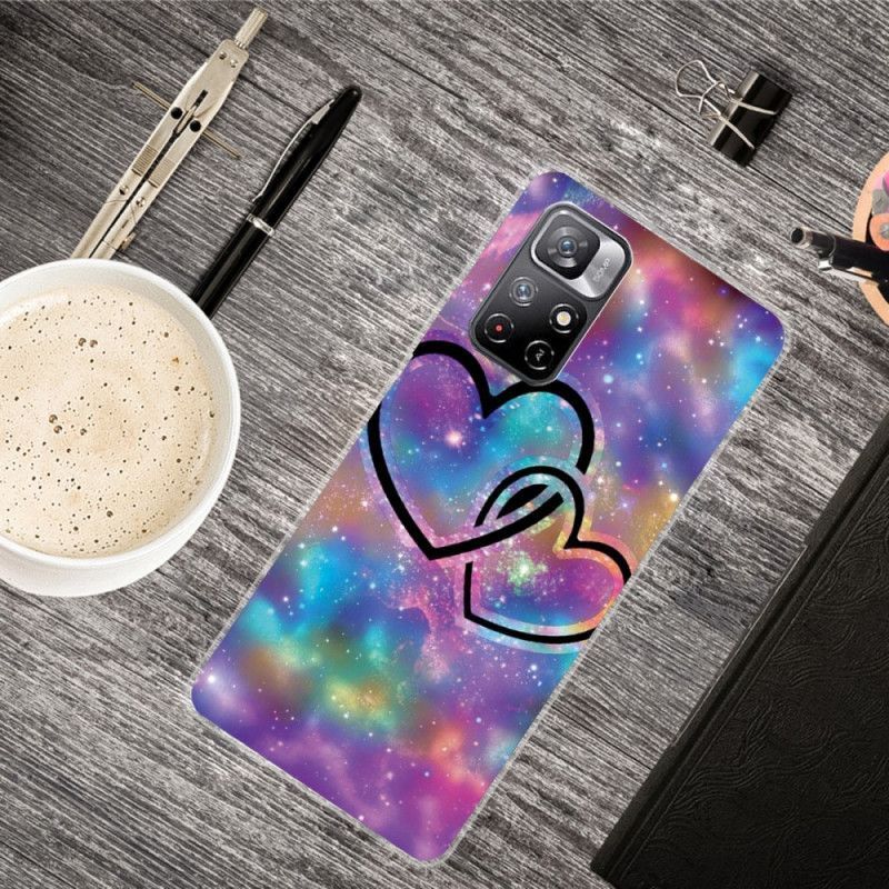 Kryt Na Xiaomi Redmi Note 11 / Poco M4 Pro 5g Srdce Spoutané Řetězem