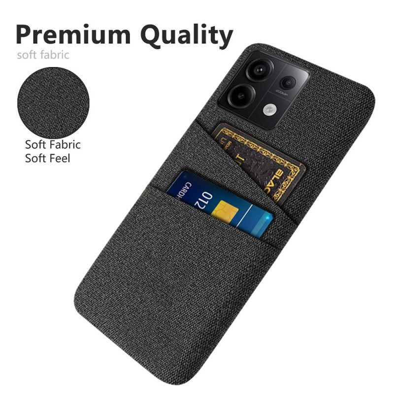 Kryt Na Xiaomi Redmi Note 13 Pro 5g Fabric Double Card Holder