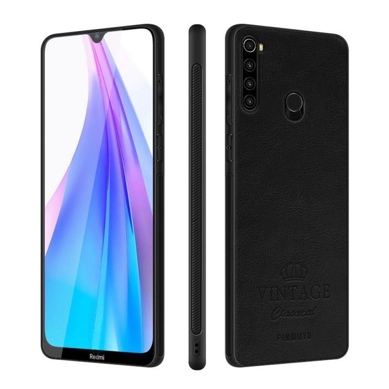 Kryt Na Xiaomi Redmi Note 8t Pinwuyo Vintage Kožený Efekt