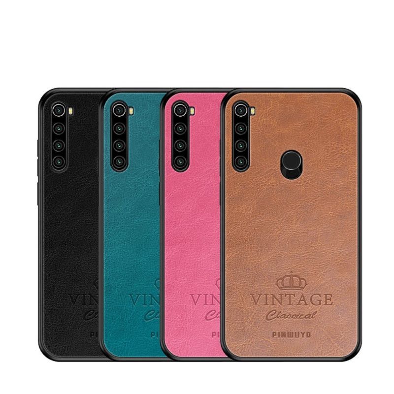 Kryt Na Xiaomi Redmi Note 8t Pinwuyo Vintage Kožený Efekt