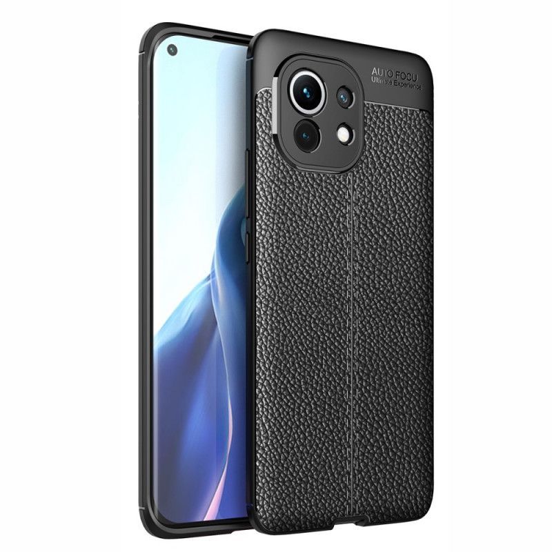 Kryt Xiaomi Mi 11 Litchi S Dvojitým Koženým Efektem