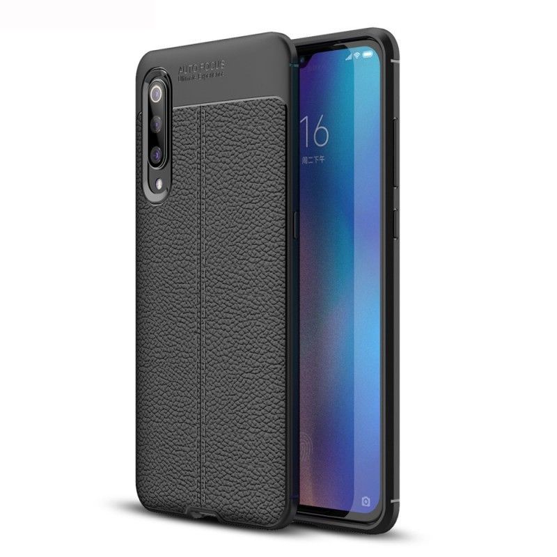 Kryt Xiaomi Mi 9 Litchi S Dvojitým Koženým Efektem