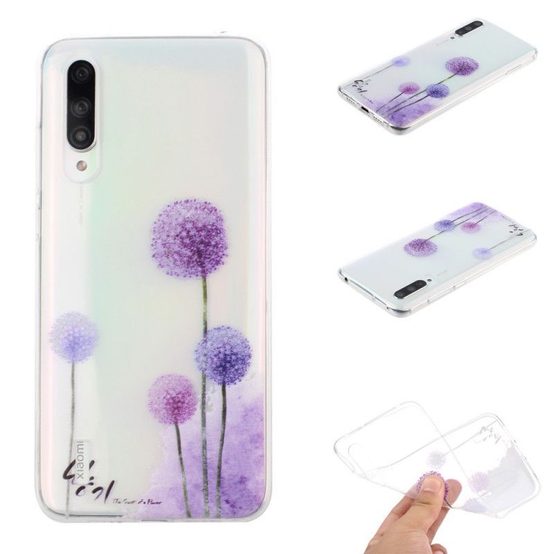 Kryt Xiaomi Mi 9 Lite Průhledné Barevné Pampelišky