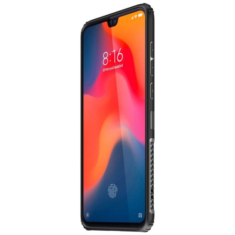 Kryt Xiaomi Mi 9 Prémiový Prsten Z Kovu A Imitace Kůže