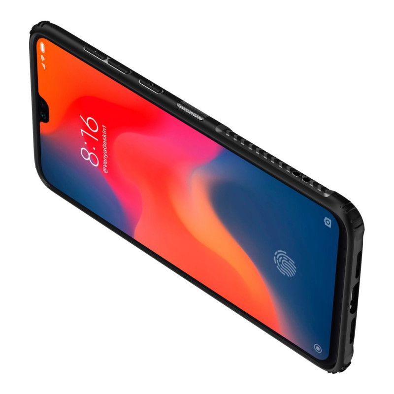 Kryt Xiaomi Mi 9 Prémiový Prsten Z Kovu A Imitace Kůže