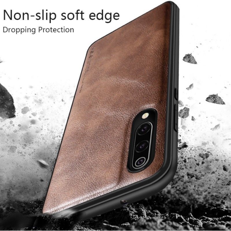 Kryt Xiaomi Mi 9 Starý Kožený Efekt