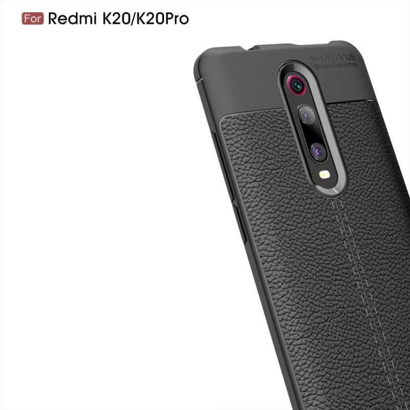 Kryt Xiaomi Mi 9t / Mi 9t Pro Litchi S Dvojitým Koženým Efektem