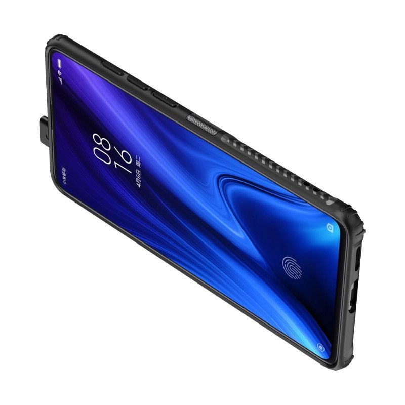 Kryt Xiaomi Mi 9t / Mi 9t Pro Prémiový Prsten Z Kovu A Imitace Kůže