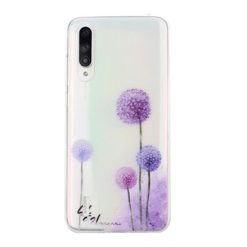 Kryt Xiaomi Mi A3 Průhledné Barevné Pampelišky