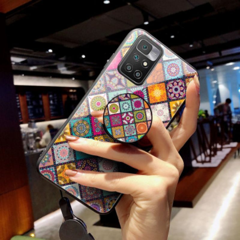 Kryt Xiaomi Redmi 10 Patchwork Magnetický Držák