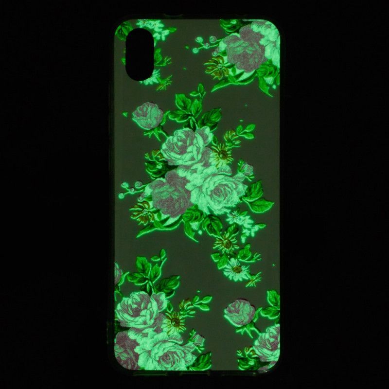 Kryt Xiaomi Redmi 7a Fluorescenční Květiny Svobody