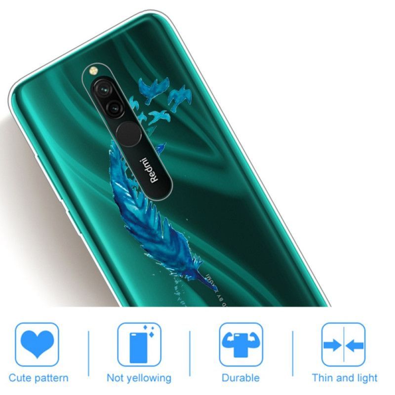 Kryt Xiaomi Redmi 8 Krásné Modré Peříčko