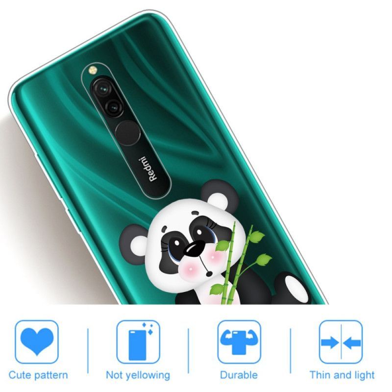 Kryt Xiaomi Redmi 8 Průhledná Smutná Panda