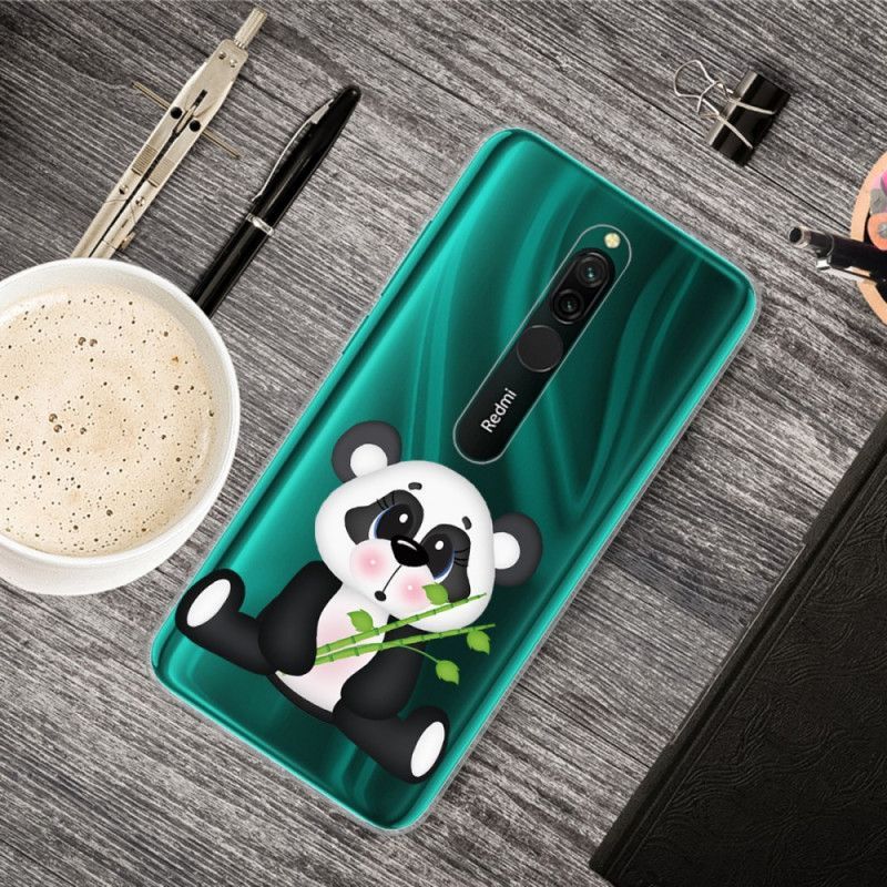 Kryt Xiaomi Redmi 8 Průhledná Smutná Panda