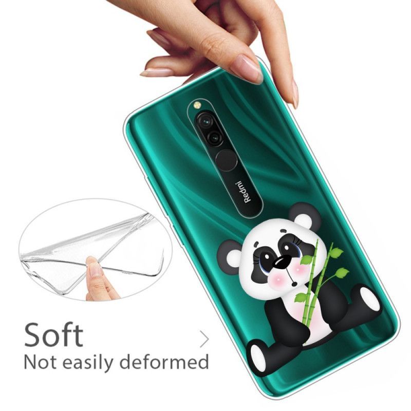 Kryt Xiaomi Redmi 8 Průhledná Smutná Panda