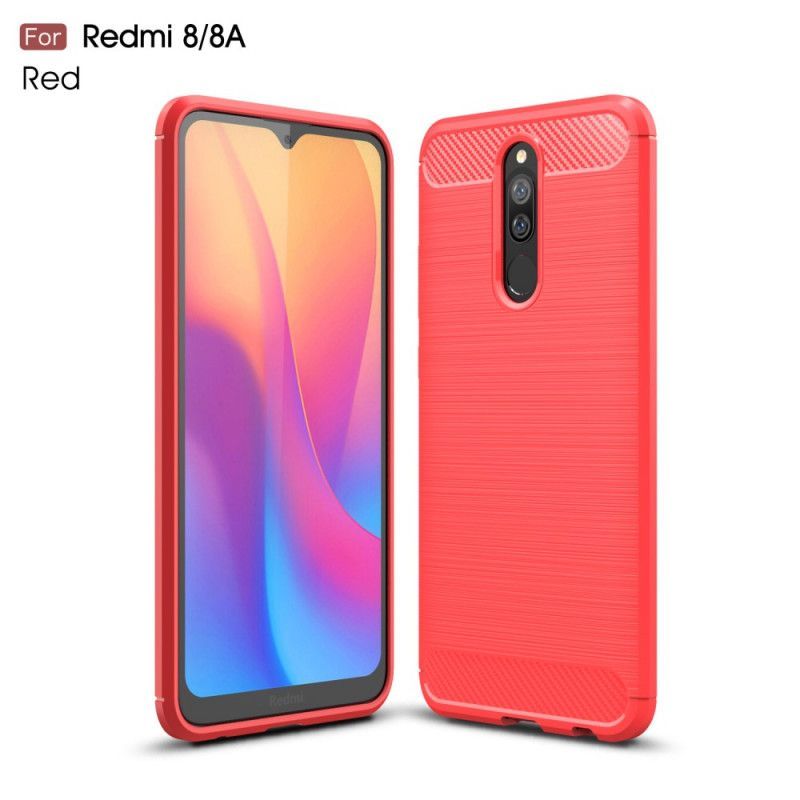 Kryt Xiaomi Redmi 8a / Redmi 8 Kartáčované Uhlíkové Vlákno