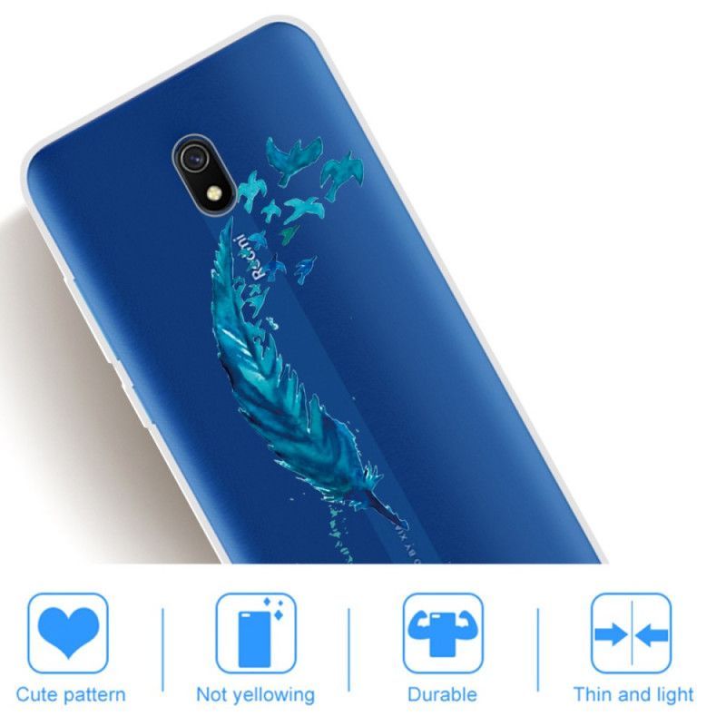 Kryt Xiaomi Redmi 8a Krásné Modré Peříčko