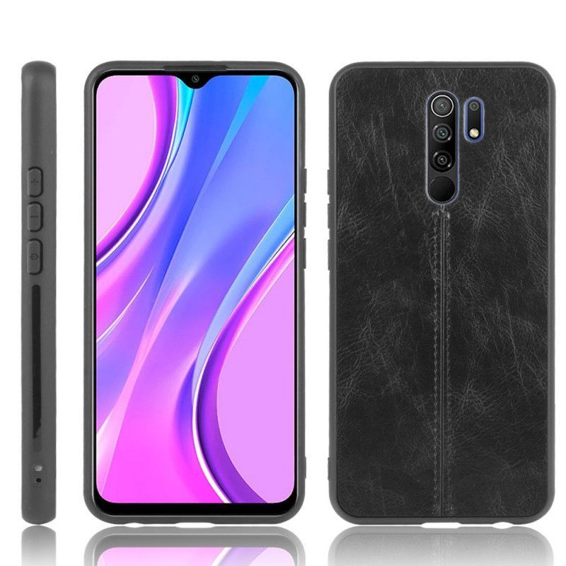 Kryt Xiaomi Redmi 9 Efekt Kůže Ve Švu