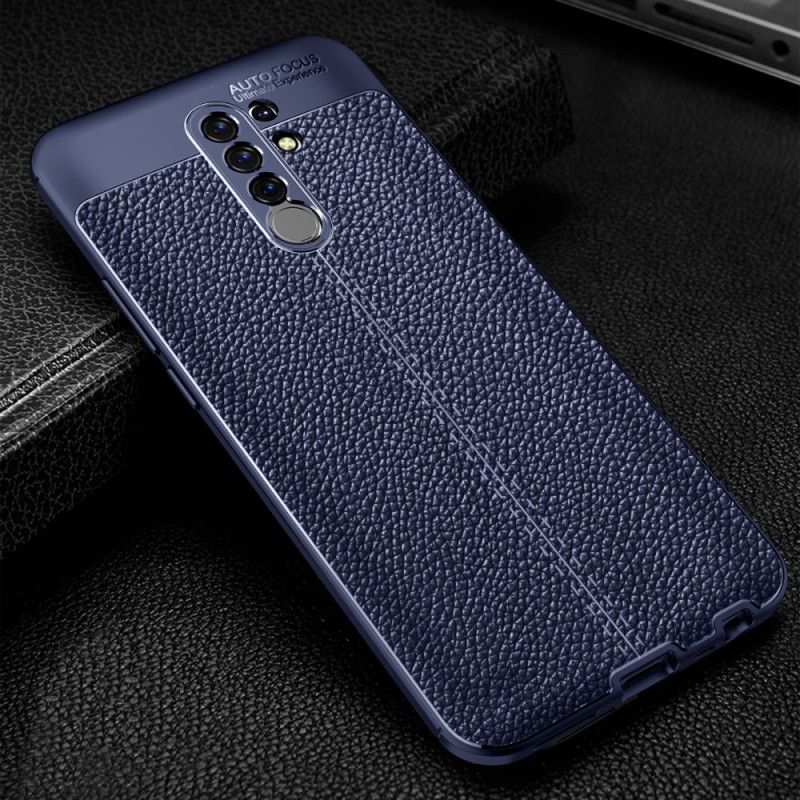 Kryt Xiaomi Redmi 9 Litchi S Dvojitým Koženým Efektem