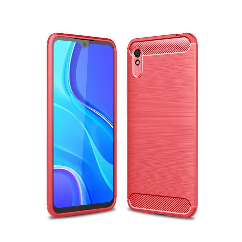 Kryt Xiaomi Redmi 9a Kartáčované Uhlíkové Vlákno