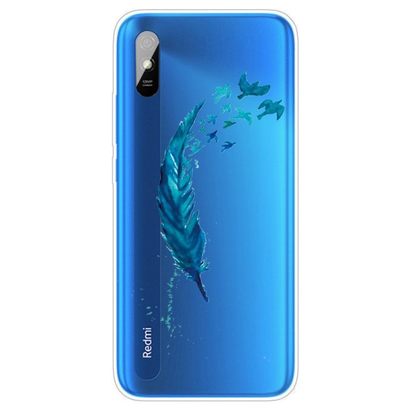 Kryt Xiaomi Redmi 9a Krásné Modré Peříčko