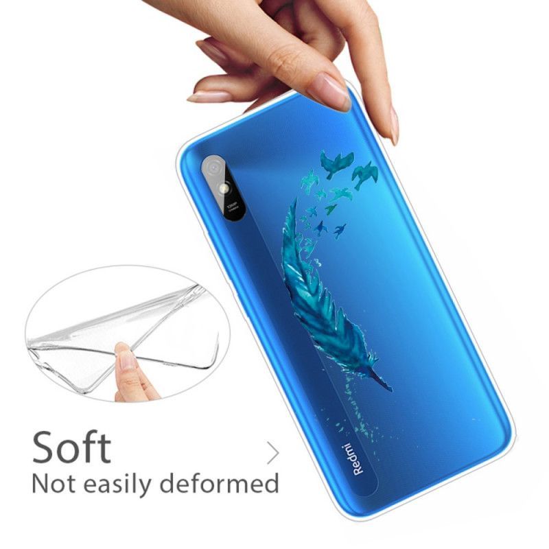 Kryt Xiaomi Redmi 9a Krásné Modré Peříčko