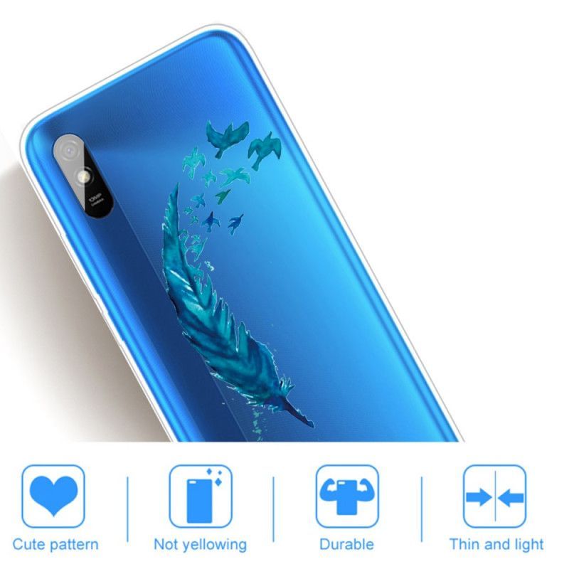 Kryt Xiaomi Redmi 9a Krásné Modré Peříčko