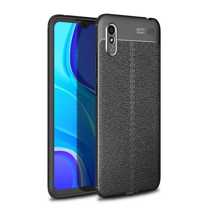 Kryt Xiaomi Redmi 9a Litchi S Dvojitým Koženým Efektem