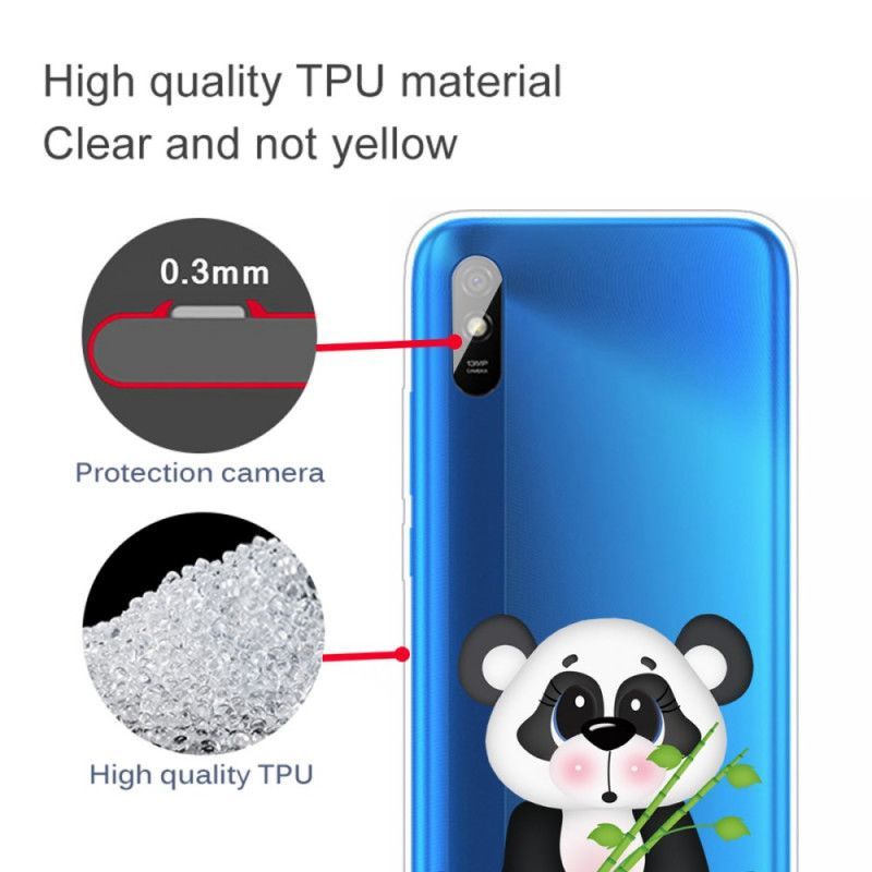 Kryt Xiaomi Redmi 9a Průhledná Smutná Panda