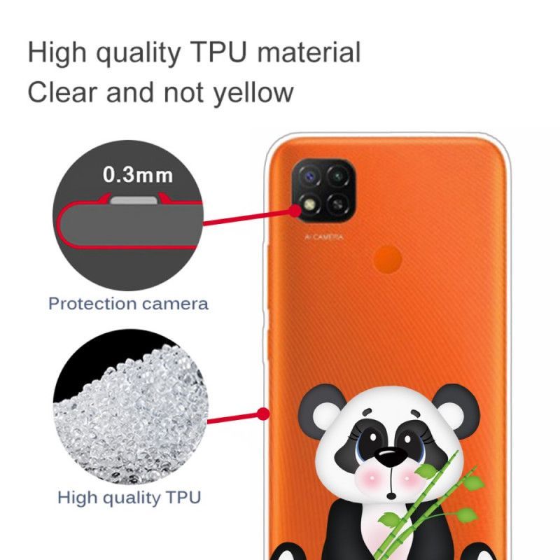 Kryt Xiaomi Redmi 9c Průhledná Smutná Panda