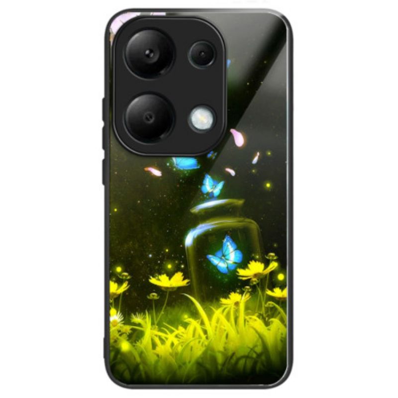 Kryt Xiaomi Redmi Note 13 Pro 4g Láhev Butterfly Z Tvrzeného Skla