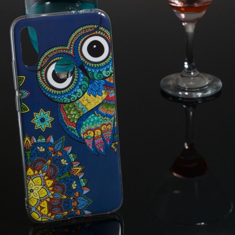 Kryt Xiaomi Redmi Note 7 Fluorescenční Mandala Sova