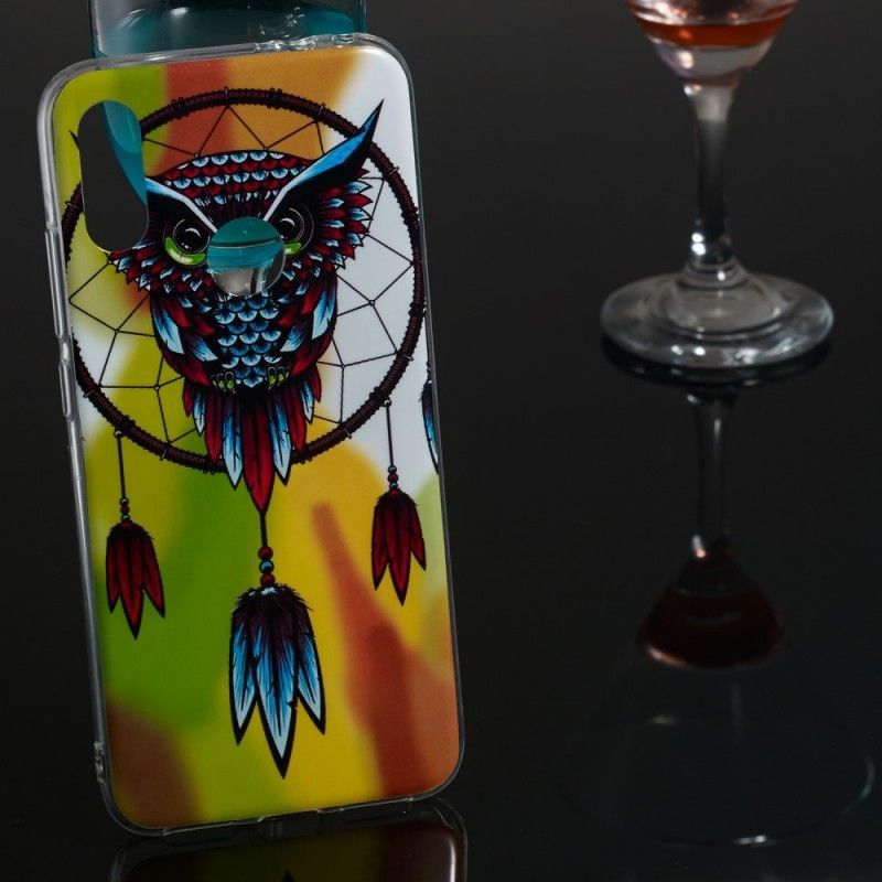 Kryt Xiaomi Redmi Note 7 Fluorescenční Sova Lapač Snů