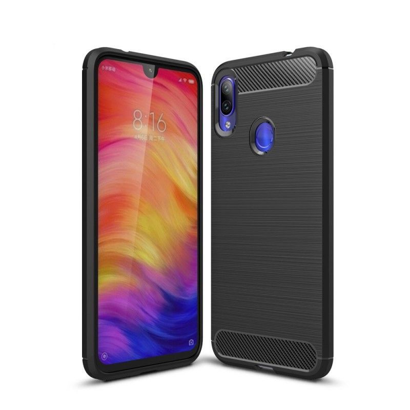 Kryt Xiaomi Redmi Note 7 Kartáčované Uhlíkové Vlákno