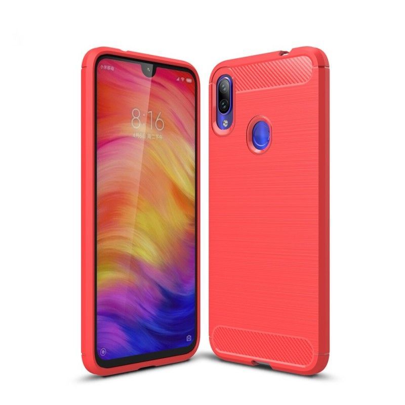 Kryt Xiaomi Redmi Note 7 Kartáčované Uhlíkové Vlákno