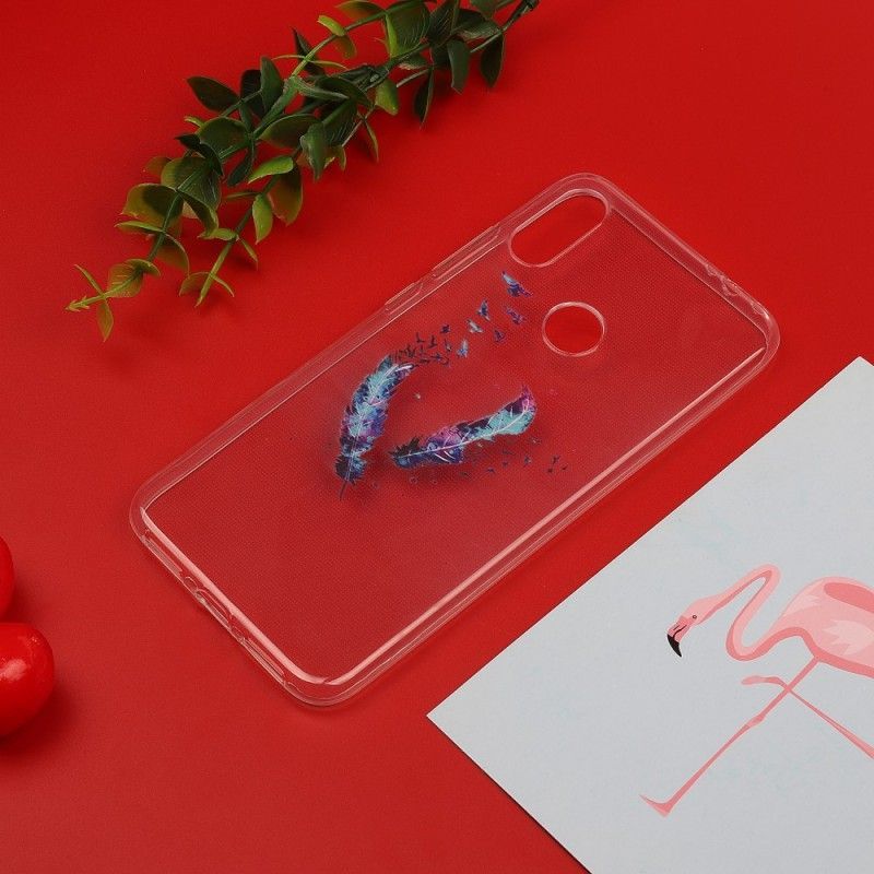 Kryt Xiaomi Redmi Note 7 Průhledné Peří